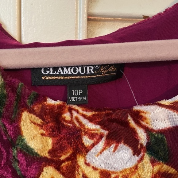 Glamour Nights Chiffon Overlay dress - Picture 2 of 9